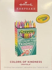 Hallmark Crayola 2024 COLORS OF KINDNESS Keepsake Ornament