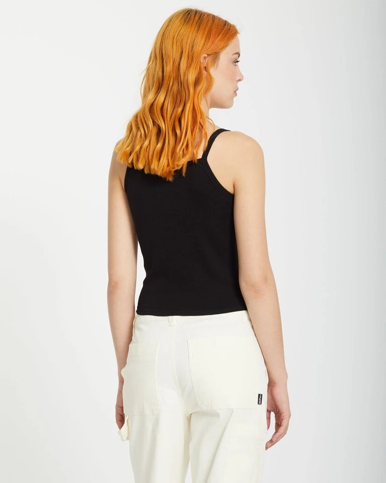 VOLCOM - Womens 1991 Strappy Tank Top - Black - Casual Sleeveless Tee - Image 3 of 3