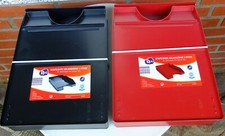 4 stapelbare Ablagekörbe für Unterlagen bis Format A4 @Rot + Schwarz@ Neu @