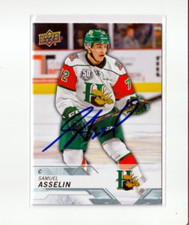 SAMUEL ASSELIN autographed SIGNED '18/19 Upper Deck CHL card HALIFAX MOOSEHEADS