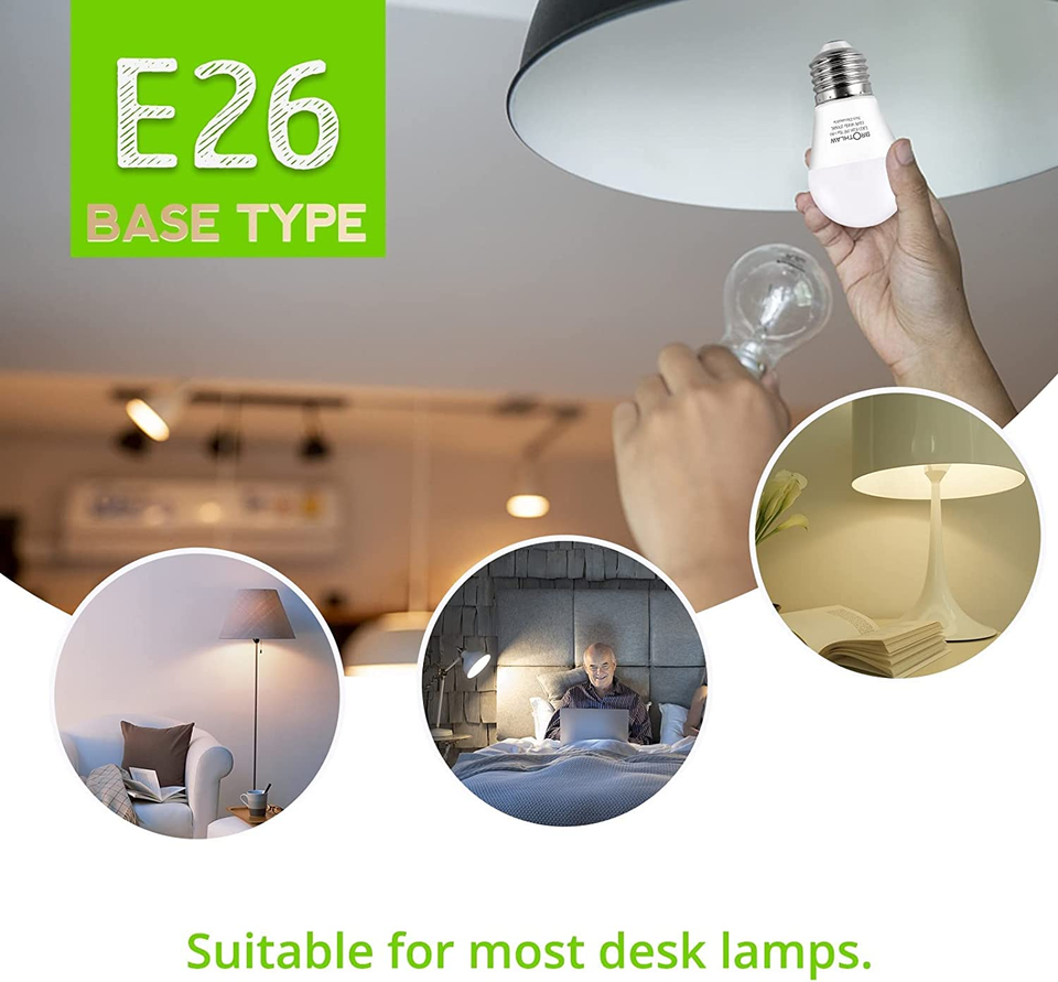 25 Watt Equivalent Light Bulbs, A15 LED Bulb 3W E26 Base 2700K Warm