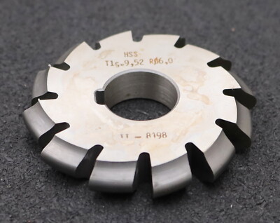 DOLD Rollkettenrad-Formfräser Teilung= 9,52mm= 3/8'' RollenØ= 6mm Profil-Nr. II