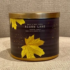 Acorn Lane Bath & Body Works 3-Wick Scented Candle 14.5 oz. RARE HTF CANDLE