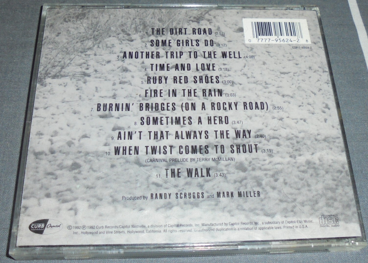 SAWYER BROWN THE DIRT ROAD 11 TRACK CD CDP7956242 CURB CAPITOL