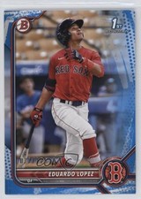 2022 Bowman Prospects Blue Pattern Border 72/125 Eduardo Lopez #BP-134 6fs