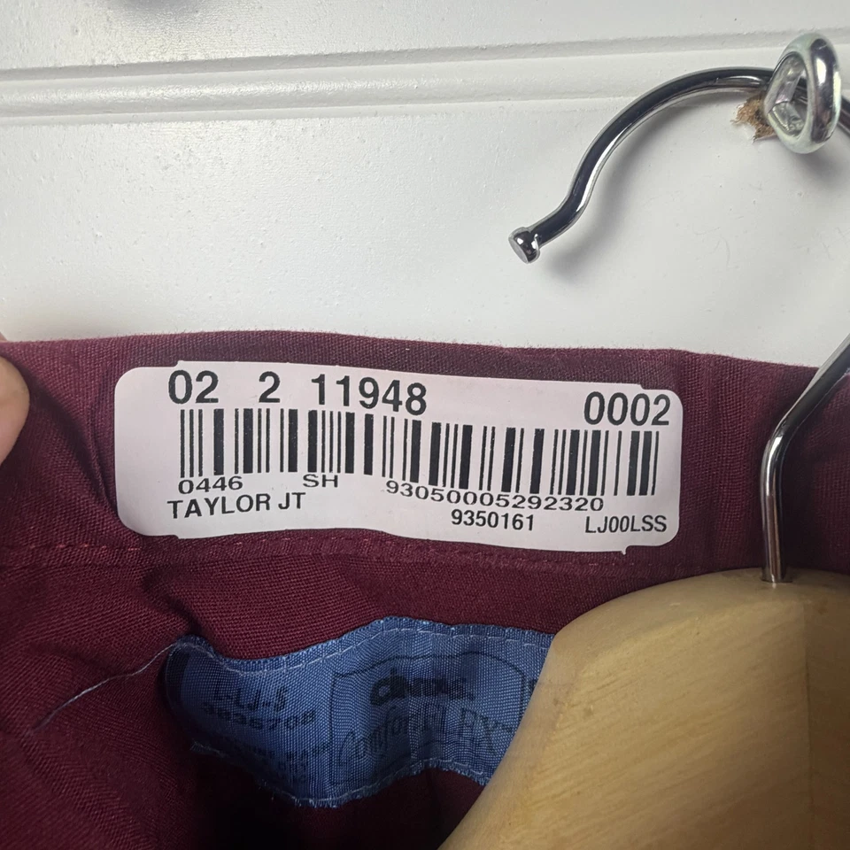 Jiffy Lube Cintas Comfort Flex Shirt Men Burgundy Service Employee Mechanics L - Image 4 of 4