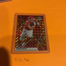 2020 Mosaic Travis Kelce ORANGE REACTIVE PRIZM card #4