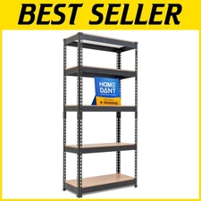 Adjustable Metal Shelving Unit 5-Tier Garage Storage Rack