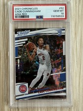2021-22 Panini Chronicles Prestige CADE CUNNINGHAM RC Asia Red #/88 PSA 10 #52