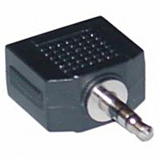 Image of QTX 3.5mm Stereo Jack Plug To 2x 3.5mm Stereo Jack Sockets Splitter Adapter