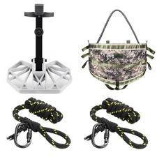 Tree Saddle Hunting System Kit:Includes 12"x12" Aluminum Saddle Hunting Platform