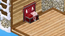 webkinz  holiday silver storage bench  PROMO E- store item Chirstmas virtual
