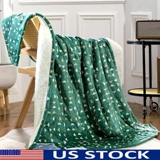 Electric Heated Blanket Throw Fast Heating 4 Heat Levels Auto Off Protection New