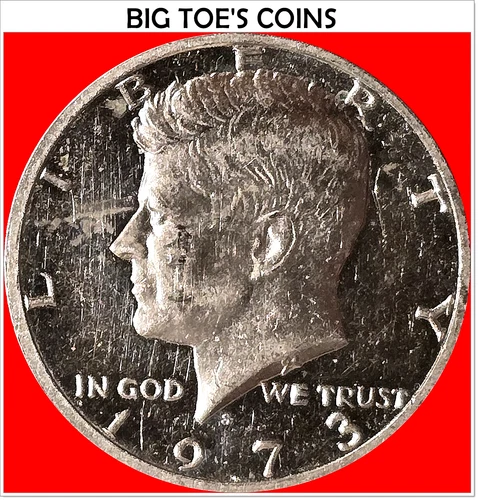 1973-S CLAD PROOF KENNEDY HALF DOLLAR, NICE  PROOF COIN, FAST SHIPPING!!