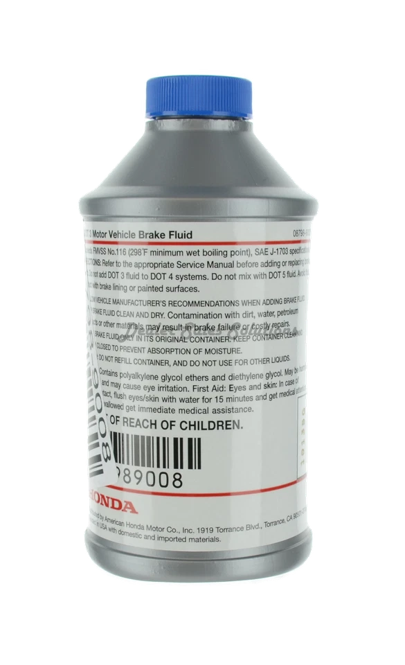 Nuevo líquido de frenos genuino Honda Dot 3 OE 12 oz. Botella 087989008 Foto 4 de 4