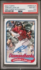 2024 Topps Topps (Series 1 Only) '89 Topps auto Jordan Lawlar #89BA-JLA PSA 8.5