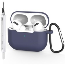 Hülle für AirPods Pro 1 Silikon Case mit Karabiner Stoßfest Schutzhülle Ladecase