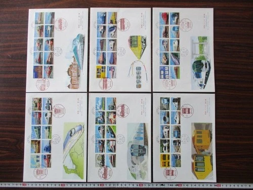 Japan Stamp First Day Cover Railroad Series 6 Covers Large format 2013～2018
