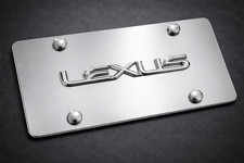 3d Lexus F Sport Front Stainless Steel Finished License Plate