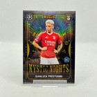 2024-25 Topps Merlin UCC Gianluca Prestianni RC Mystic Nights Gold /50 - Benfica