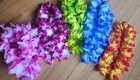 LOT Hawaiian Flower Leis Tropical Luau Party Necklaces Decorations  PRE-OWNED — photo 1
