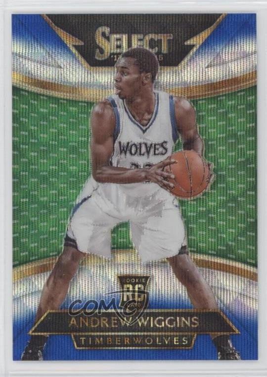2014-15 Panini Select Courtside Blue & Silver Prizm Andrew Wiggins #294 q3o