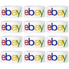 12 ROLLS LARGE BOX ORIGINAL EBAY Packaging Tape   Color Logo EBAY