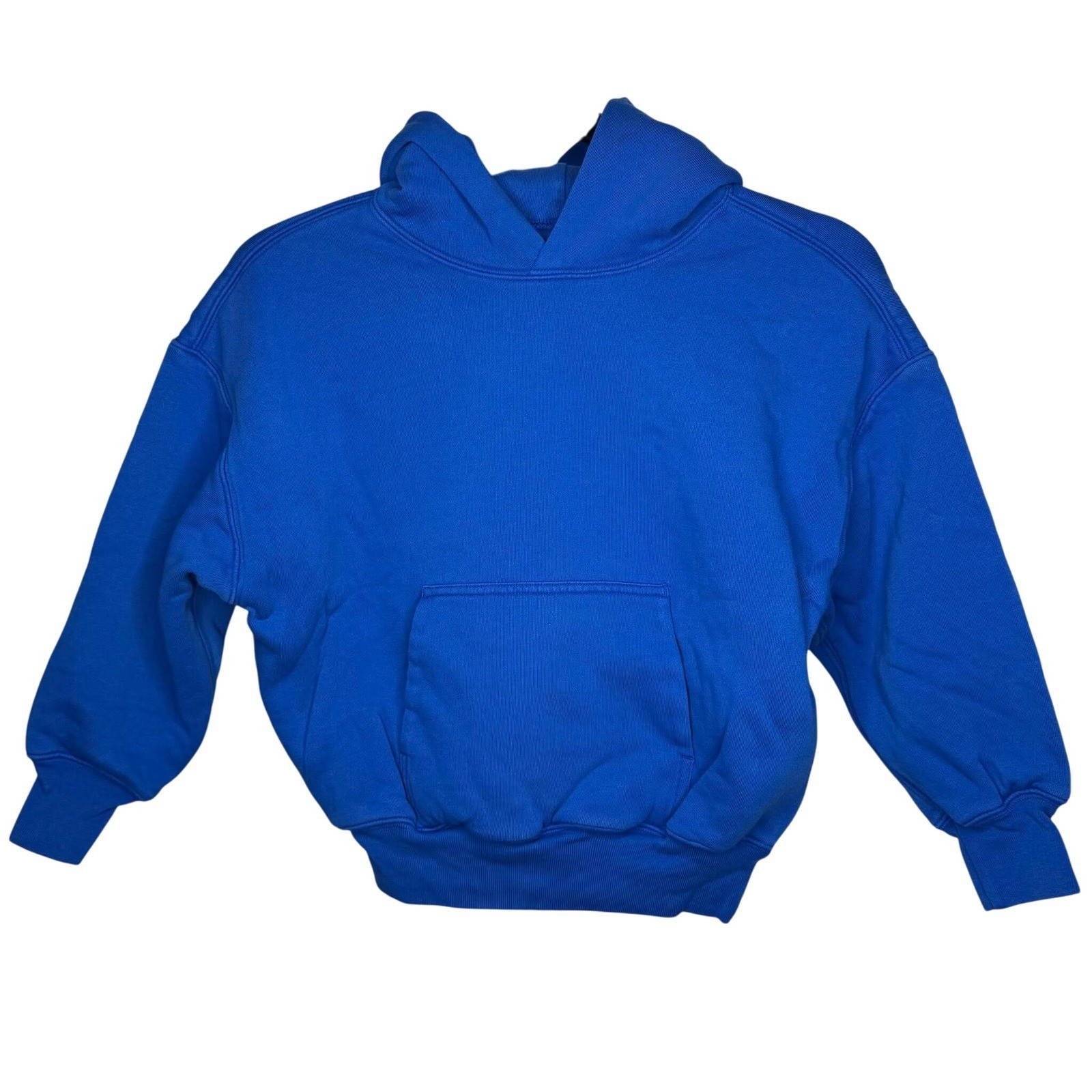 Yeezy Gap Kids Hoodie SMALL Blue Pullover Sweatshirt Yzy Gap Oversized Unisex