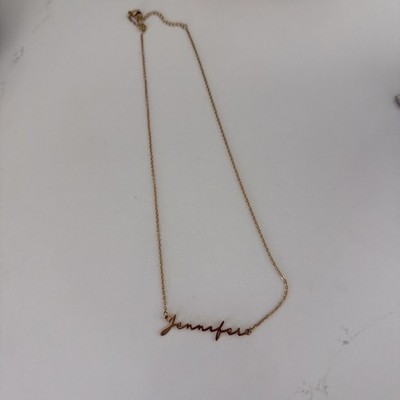 Oak And Luna Personalized Name Necklace: Anastasia Gold