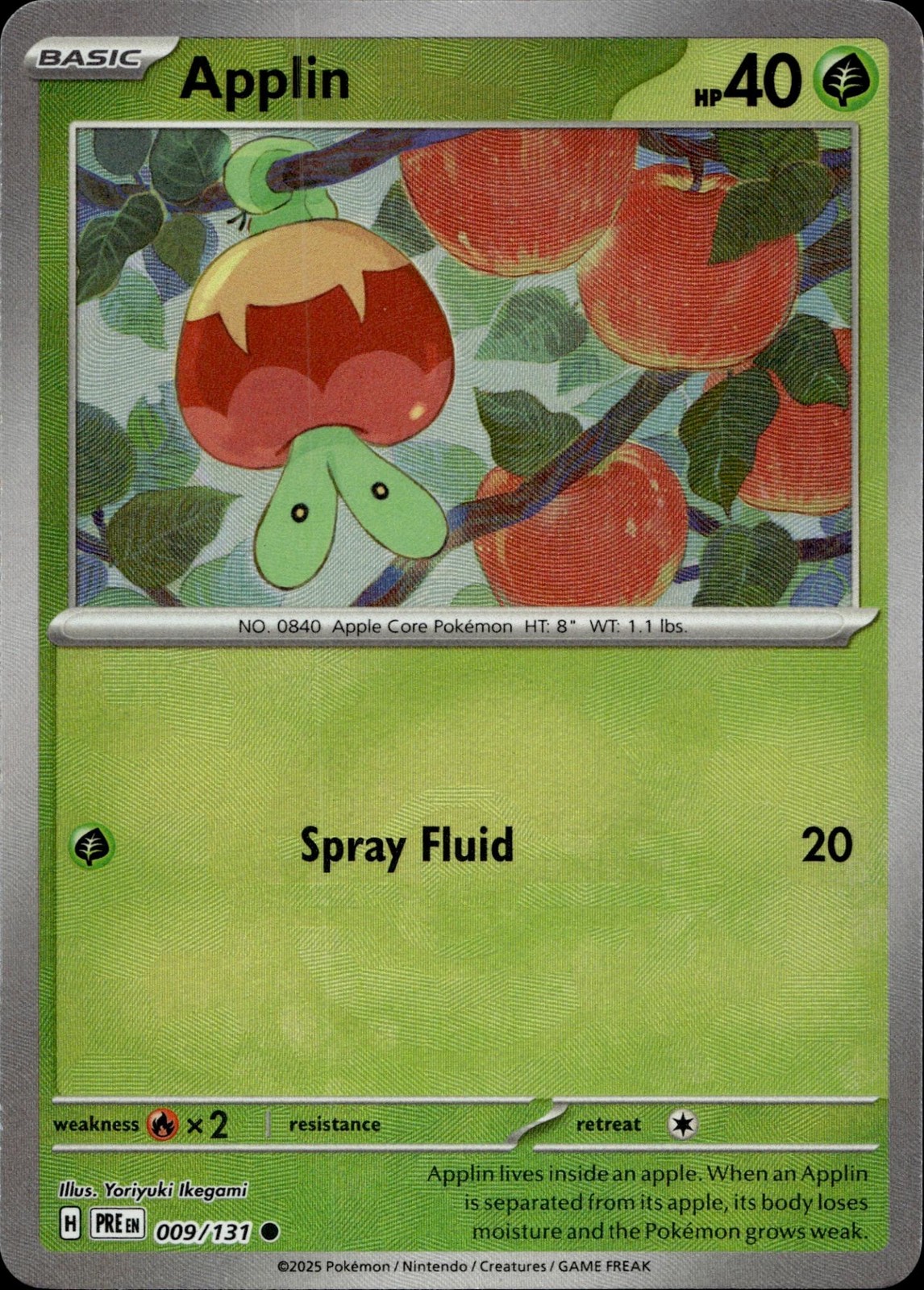 Applin 009/131 Common Prismatic Evolutions Multi Item Discount NM