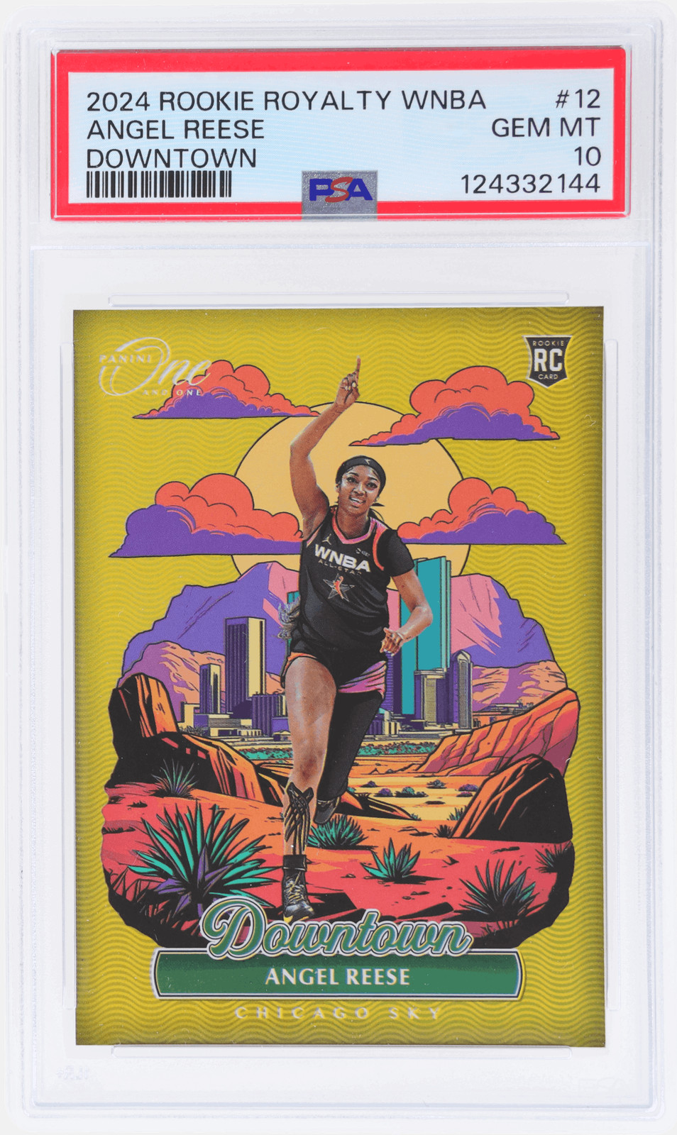 2024 Panini Rookie Royalty WNBA Angel Reese Downtown #12 PSA 10