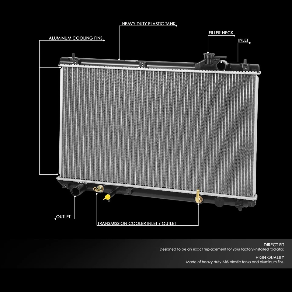 Conjunto de radiador de 3,0 L para Lexus RX300 1999-2003 estilo OE núcleo de aluminio 2271 Foto 2 de 4
