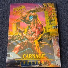Fleer Ultra 1995 Spider-Man Masterpieces Carnage Nelson Limited Edition 2/9