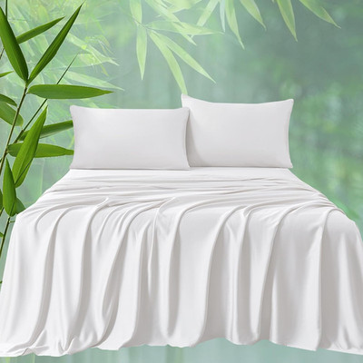 100% Viscose Derived from Bamboo Sheets for Hot Sleepers, 400 Thread Count, 16''