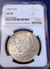 1926-S NGC AU55 U.S. Peace Dollar