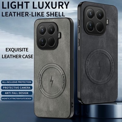 Für Xiaomi 17T/17TPro Luxus Retro Leder Stoßfest Handy Hülle Hybrid Armor Cover