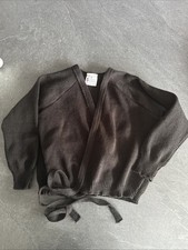 Tappers and Pointers Strickjacke zum binden Ballett/Tanz XS/S schwarz 30‘‘ *TOP*
