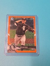 2018 BOWMAN CHROME DYLAN CEASE ORANGE SHIMMER REFRACTOR 15/25 WHITE SOX (B3)