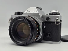 [N.MINT] Canon AE-1 PROGRAM Silver Film Camera + FD 50mm F1.4 S.S.C. From Japan
