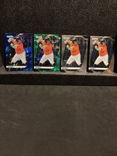 2025 Panini Prizm Baseball Luis Baez Blue and Green Cracked Ice and Base Astros