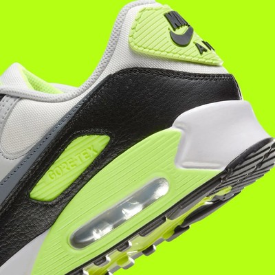 Nike Air Max 90 GTX Gore-Tex White Cool Grey Volt Shoes FD5810-102