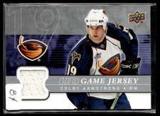 2008-09 Upper Deck Game Jerseys Colby Armstrong Atlanta Thrashers #GJ-CA