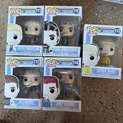 Pop Rocks NSYNC Funko Lot Set Justin JC Lance Joey Chris Packaging Not Perfect**