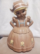Twin Winton Dutch Blonde Lady Cookie Jar , Made In the USA.