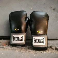 Everlast Ever Fresh Training Boxing Gloves Unisex Adult Black 16 oz  Pro Style