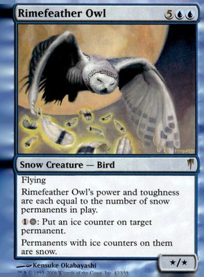 Coldsnap #42 Rimefeather Owl