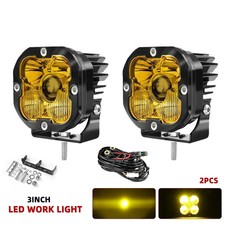 Led Work Light Pods 2 3 4 5 Inch Spot Flood Combo Driving Fog Lamp Offroad Suv
