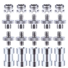 21 Pcs 1/4 Inch And 3/8 Inch Converter Threaded Screws Adapter Mount Set