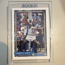 1992-93 Topps Shaquille O'Neal #362 Rookie Orlando Magic Basketball Card