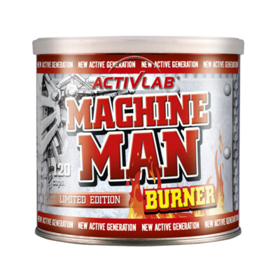 Machine Man Burner 120 Kapseln - Fettgewebe Reduktion Gewichtsverlust Appetitblocker